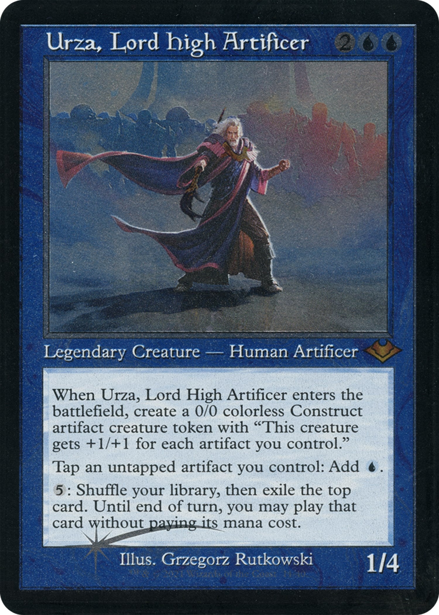 Urza, Lord High Artificer (Retro Foil Etched) [Modern Horizons]-1