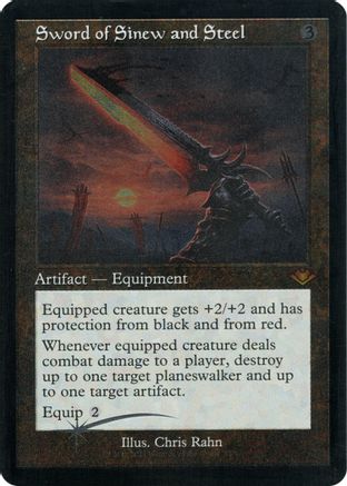 Sword of Sinew and Steel (Retro Foil Etched) [Modern Horizons]-1