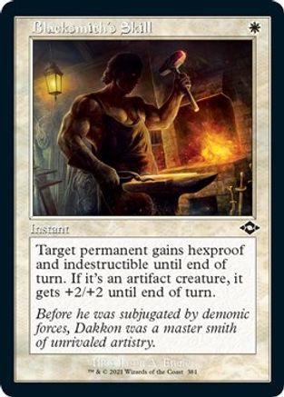 Blacksmith's Skill (Retro Frame) (Foil Etched) (MH2-381) - Modern Horizons 2 Foil-1