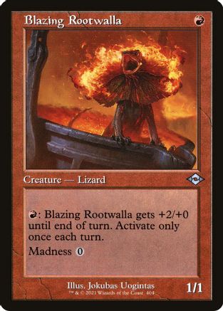 Blazing Rootwalla (Retro Frame) (MH2-404) - Modern Horizons 2-1