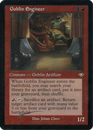 Goblin Engineer (Retro Foil Etched) [Modern Horizons]-1
