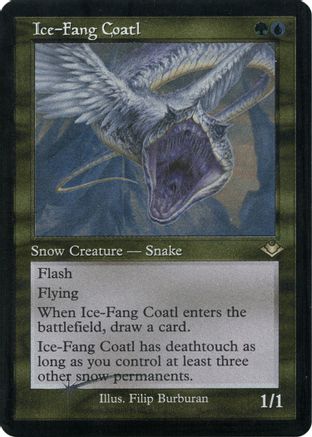 Ice-Fang Coatl (Retro Foil Etched) [Modern Horizons]-1