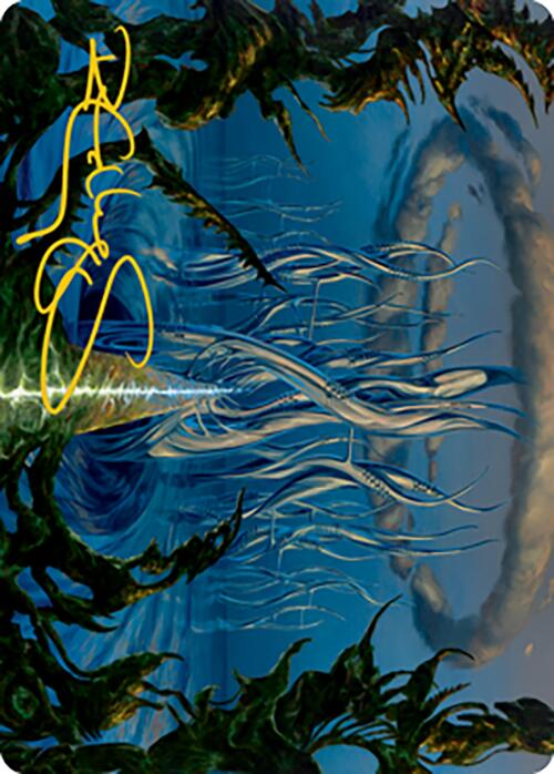 Tanglepool Bridge Art Card (Gold-Stamped Signature) [Modern Horizons 2 Art Series]-1