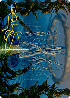 Tanglepool Bridge Art Card (Gold-Stamped Signature) [Modern Horizons 2 Art Series]-1