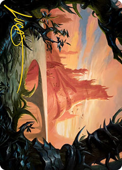 Slagwoods Bridge Art Card (Gold-Stamped Signature) [Modern Horizons 2 Art Series]-1