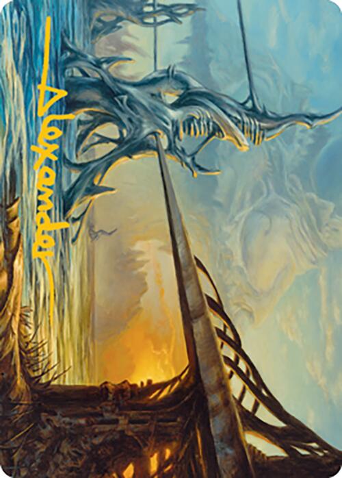 Razortide Bridge Art Card (Gold-Stamped Signature) [Modern Horizons 2 Art Series]-1