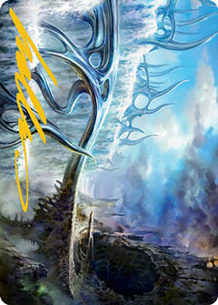 Mistvault Bridge Art Card (Gold-Stamped Signature) [Modern Horizons 2 Art Series]-1