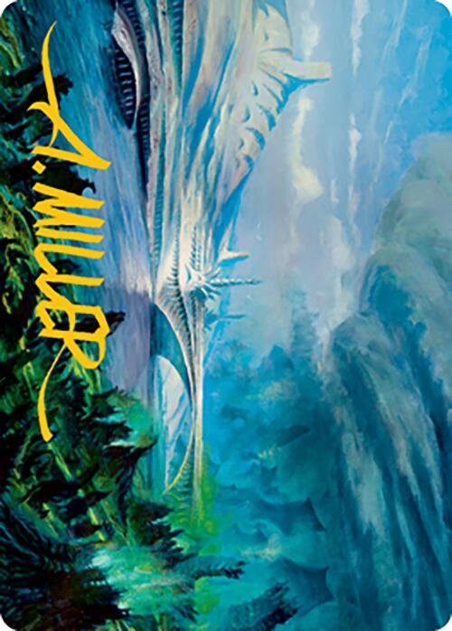 Goldmire Bridge Art Card (Gold-Stamped Signature) [Modern Horizons 2 Art Series]-1