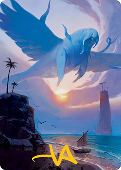 Aeromoeba Art Card (Gold-Stamped Signature) [Modern Horizons 2 Art Series]-1