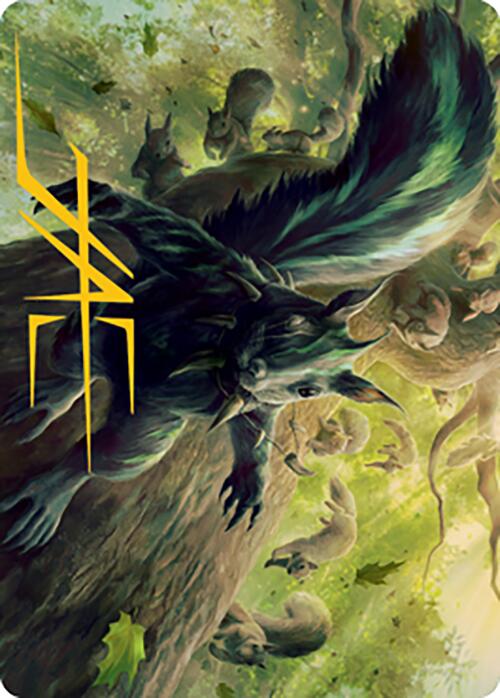 Chatterfang, Squirrel General Art Card (68) (Gold-Stamped Signature) [Modern Horizons 2 Art Series]-1