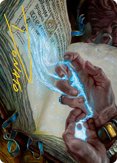 Mystic Redaction Art Card (Gold-Stamped Signature) [Modern Horizons 2 Art Series]-1