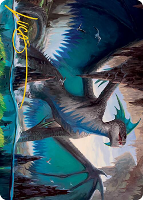 Murktide Regent Art Card (Gold-Stamped Signature) [Modern Horizons 2 Art Series]-1