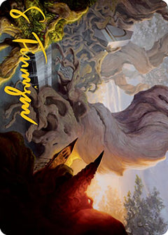 Yavimaya, Cradle of Growth Art Card (Gold-Stamped Signature) [Modern Horizons 2 Art Series]-1