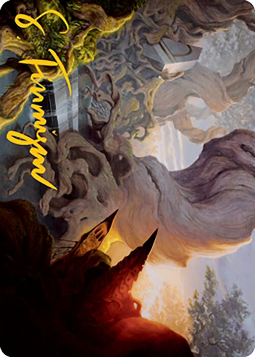 Yavimaya, Cradle of Growth Art Card (Gold-Stamped Signature) [Modern Horizons 2 Art Series]-1