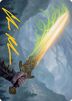 Sword of Hearth and Home Art Card (Gold-Stamped Signature) [Modern Horizons 2 Art Series]-1