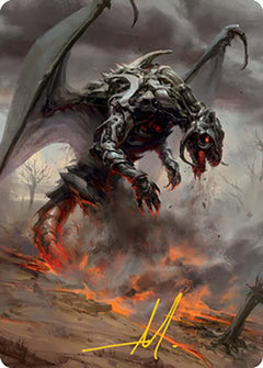 Scion of Draco Art Card (Gold-Stamped Signature) [Modern Horizons 2 Art Series]-1