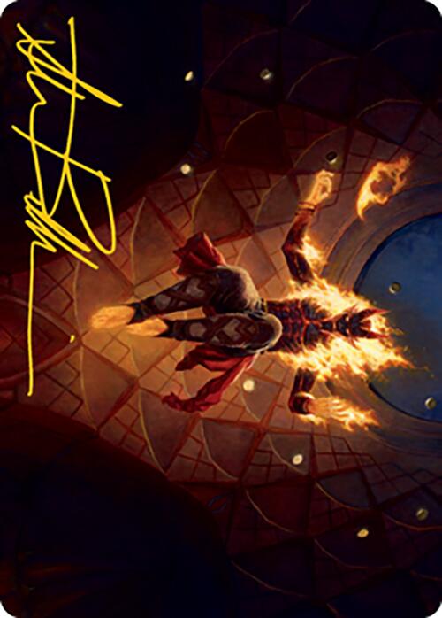 Yusri, Fortune's Flame Art Card (Gold-Stamped Signature) [Modern Horizons 2 Art Series]-1