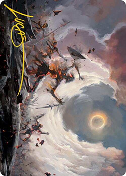 Damn Art Card (Gold-Stamped Signature) [Modern Horizons 2 Art Series]-1