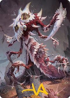 Grist, the Hunger Tide Art Card (56) (Gold-Stamped Signature) [Modern Horizons 2 Art Series]-1
