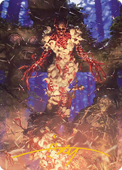 Grist, the Hunger Tide Art Card (55) (Gold-Stamped Signature) [Modern Horizons 2 Art Series]-1