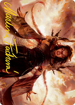 Dragon's Rage Channeler Art Card (Gold-Stamped Signature) [Modern Horizons 2 Art Series]-1