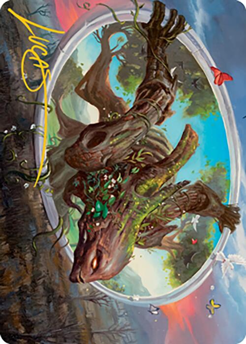 Gaea's Will Art Card (Gold-Stamped Signature) [Modern Horizons 2 Art Series]-1