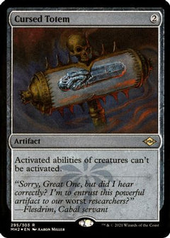Cursed Totem (Foil Etched) [Modern Horizons 2]-1