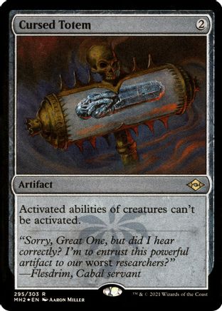 Cursed Totem (Foil Etched) [Modern Horizons 2]-1