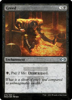 Greed (Foil Etched) (MH2-274) - Modern Horizons 2 Foil-1