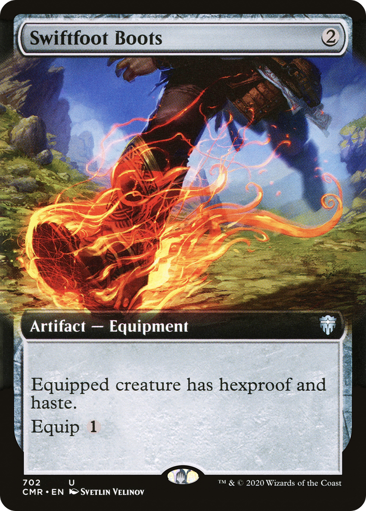 Swiftfoot Boots (Extended Art) [Commander Legends]-1