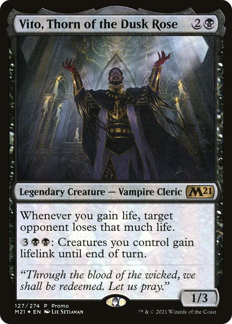 Vito, Thorn of the Dusk Rose (MEDIA-127) - Core Set 2021 Promos Foil-1