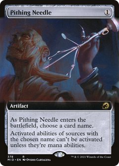 Pithing Needle (Extended Art) [Innistrad: Midnight Hunt]-1