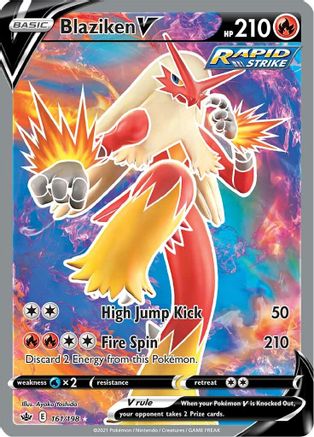Blaziken V (161/198) [Sword & Shield: Chilling Reign]-1