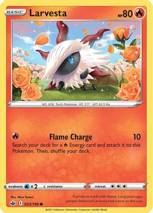 Larvesta (023/198) [Sword & Shield: Chilling Reign]-1
