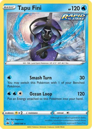 Tapu Fini (040/198) [Sword & Shield: Chilling Reign]-1