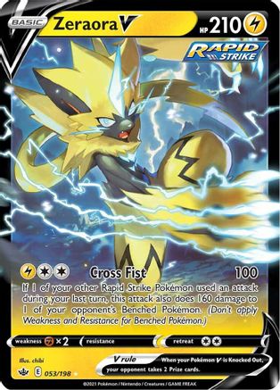 Zeraora V (053/198) [Sword & Shield: Chilling Reign]-1