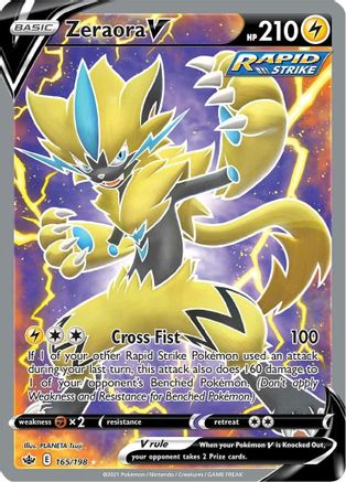 Zeraora V (165/198) [Sword & Shield: Chilling Reign]-1