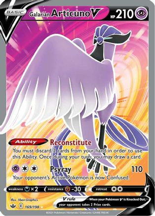 Galarian Articuno V (169/198) [Sword & Shield: Chilling Reign]-1