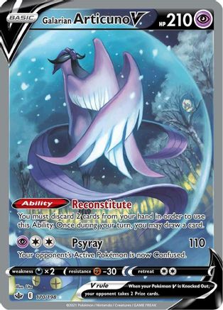 Galarian Articuno V (170/198) [Sword & Shield: Chilling Reign]-1