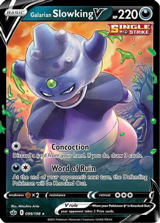 Galarian Slowking V (099/198) [Sword & Shield: Chilling Reign]-1