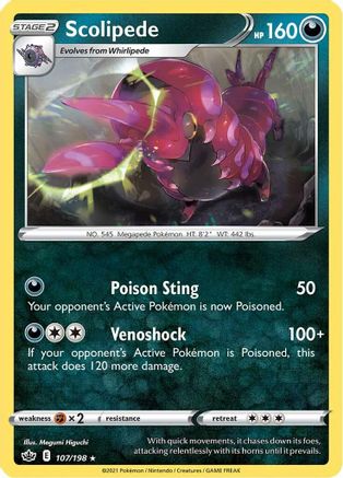 Scolipede (107/198) [Sword & Shield: Chilling Reign]-1