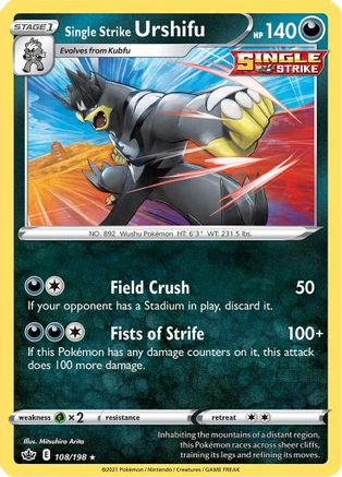Single Strike Urshifu (108/198) [Sword & Shield: Chilling Reign]-1