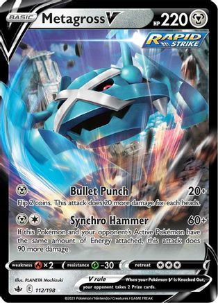 Metagross V (112/198) [Sword & Shield: Chilling Reign]-1