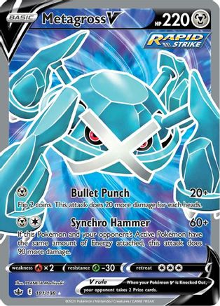 Metagross V (181/198) [Sword & Shield: Chilling Reign]-1