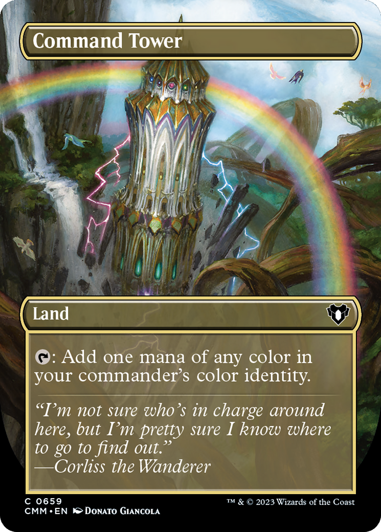 Command Tower (Borderless Alternate Art) [Commander Masters]-1