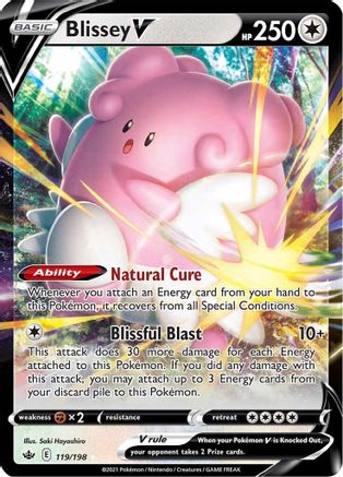 Blissey V (119/198) [Sword & Shield: Chilling Reign]-1