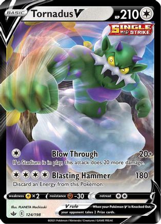 Tornadus V (124/198) [Sword & Shield: Chilling Reign]-1
