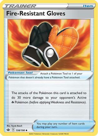 Fire-Resistant Gloves (138/198) [Sword & Shield: Chilling Reign]-1
