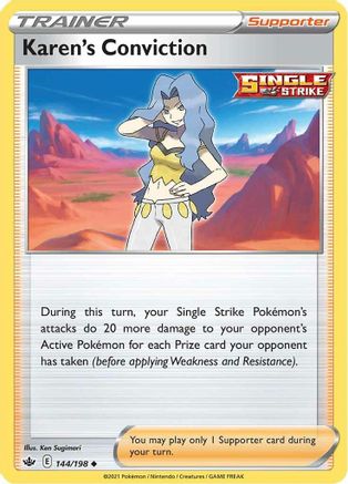 Karen's Conviction (144/198) [Sword & Shield: Chilling Reign]-1