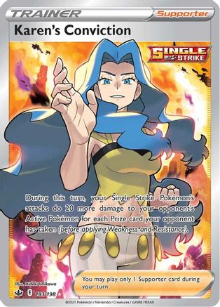Karen's Conviction (193/198) [Sword & Shield: Chilling Reign]-1